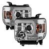 Spyder 5080622 fits GMC 14-16 Sierra Projector Headlights Light Bar DRL Chrome