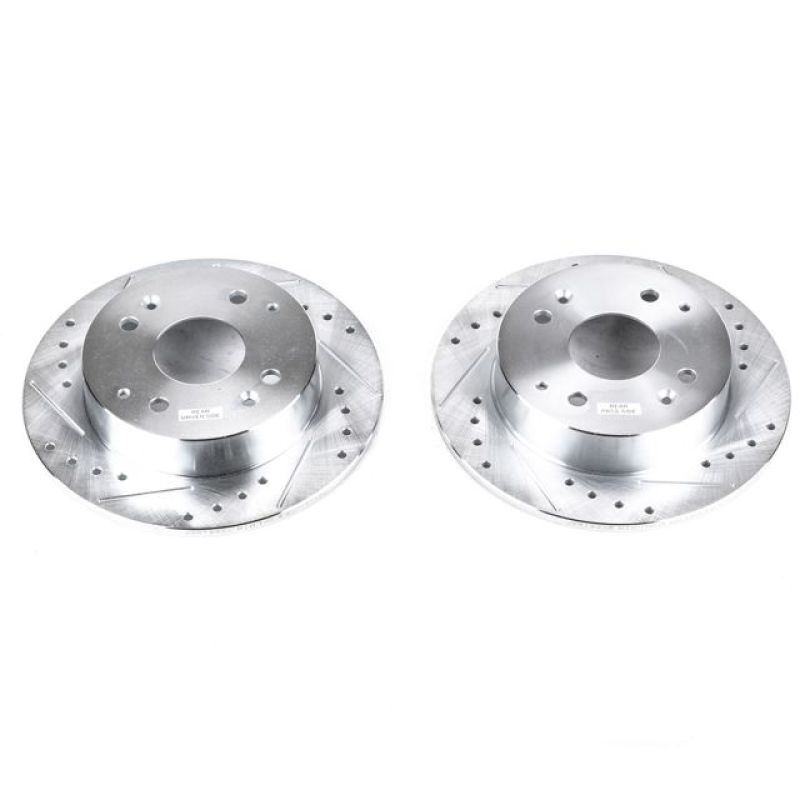 PowerStop fits Acura 98-99 CL Rear Evolution Drilled & Slotted Rotors - Pair