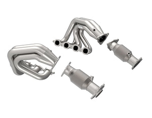 Kooks Headers 2180H640 Kooks 20-24 fits Chevrolet Corvette Stingray 6.2L V8 2in x 3in SS Headers w/ H.O Green Catted Connection