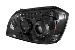 Spyder 5009890 fits Dodge 05-07 Magnum Projector Headlights LED Halo LED Smke (