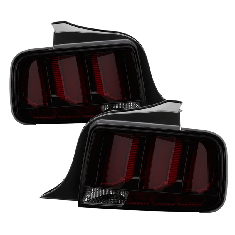 Spyder 5086723 fits Ford 05-09 Mustang (Red Light Bar) LED Tail Lights - Smoke