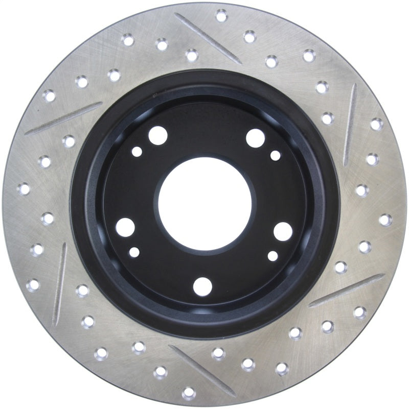 Stoptech 127.40055R 04-08 fits Acura TSX / 03-07 Honda Accord SportStop Slotted & Drilled Right Rear Rotor