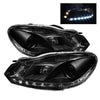 Spyder 5012111 fits Volkswagen 10-13 Golf/GTI Projector Headlights Halogen Mode