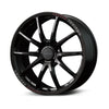 Versus WT1142RA8J VT125S 19X8.0 +42 5-108 Super Dark Gunmetal/MC/RAP (Red Clear)