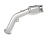 AFE 48-36410-YC fits Audi A4/A5 (B8) L4-2.0L (t) Twisted Steel 3in. Downpipe -