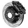 Wilwood Narrow Superlite 6R Front Kit 14.00in Drilled & Slotted Rotors - Black