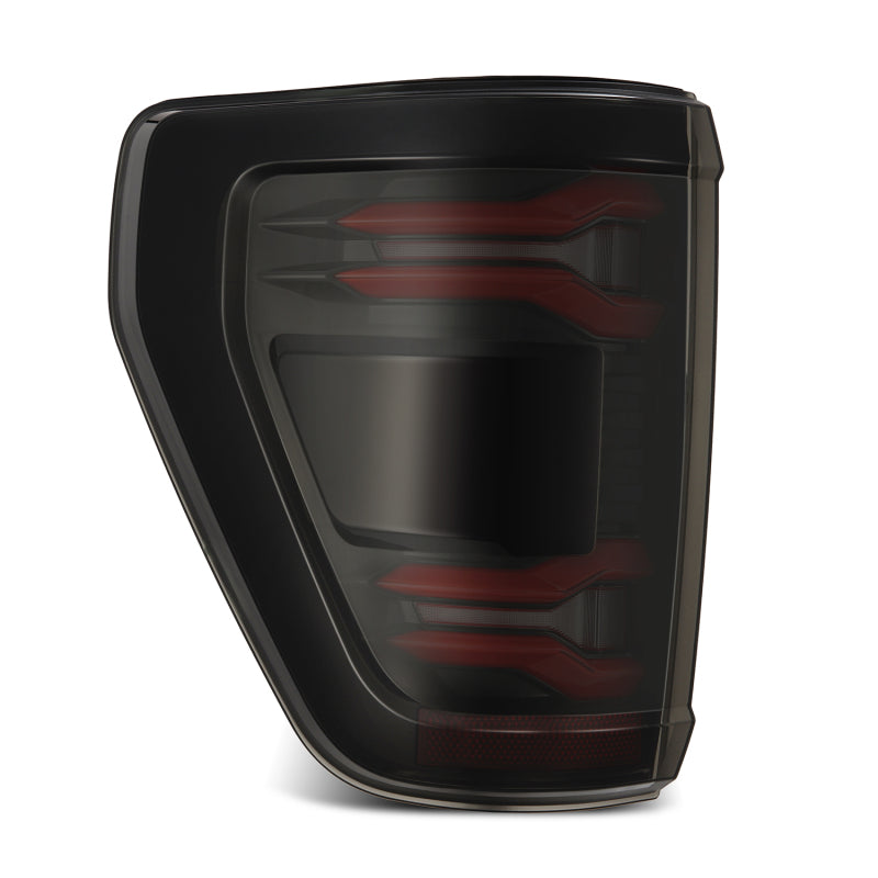 AlphaRex 653050 21-23 fits Ford F-150 LUXX LED Taillights - Black Red w/ BLIS