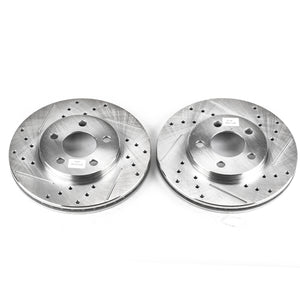 PowerStop fits Chrysler 00-01 Neon Front Evolution Drilled & Slotted Rotors -