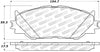 Stoptech 305.1178 Street Select Brake Pads - Rear