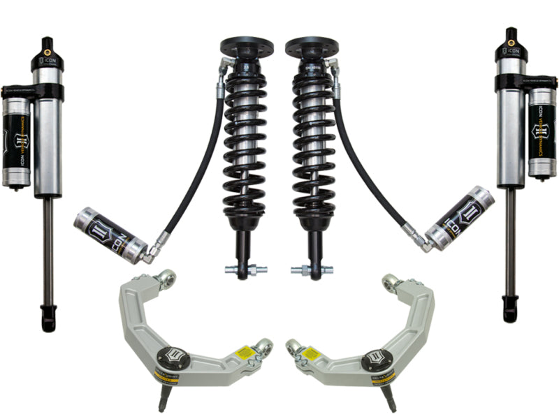 ICON K93064 2014 fits Ford F-150 4WD 1.75-2.63in Stage 4 Suspension System w/Billet Uca