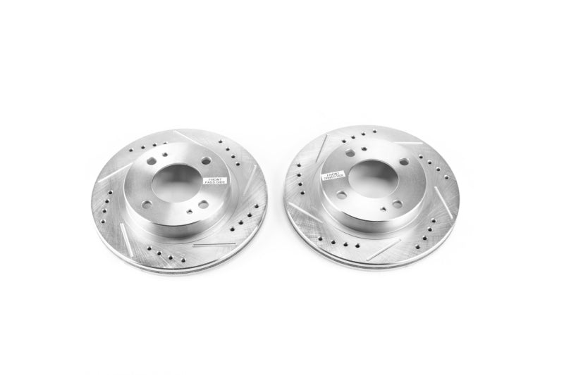 PowerStop fits Mitsubishi 14-15 Mirage Front Evolution Drilled & Slotted Rotors
