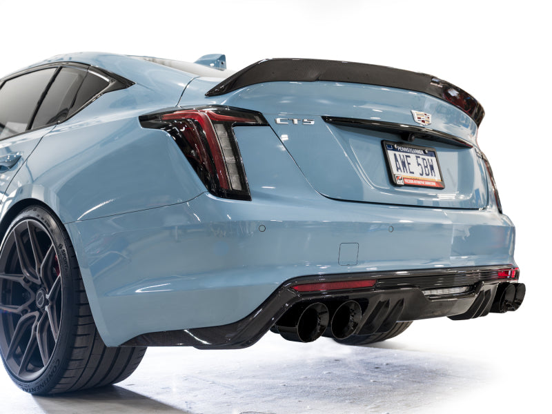 AWE 22-26 Cadillac CT5-V Blackwing SwitchPath Exhaust - Diamond Black Tips