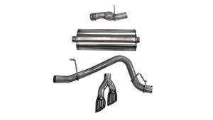 CORSA Performance 14826BLK Corsa 2015-2020 fits GMC Yukon Denali 6.2L V8 Single Side Exit Cat-Back Exhaust w/ Polished Black Tips