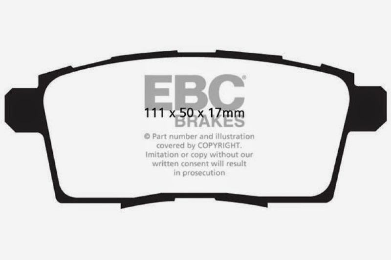 EBC DP21795 fits Ford 06-08 Edge 3.5 2WD Greenstuff Rear Brake Pads