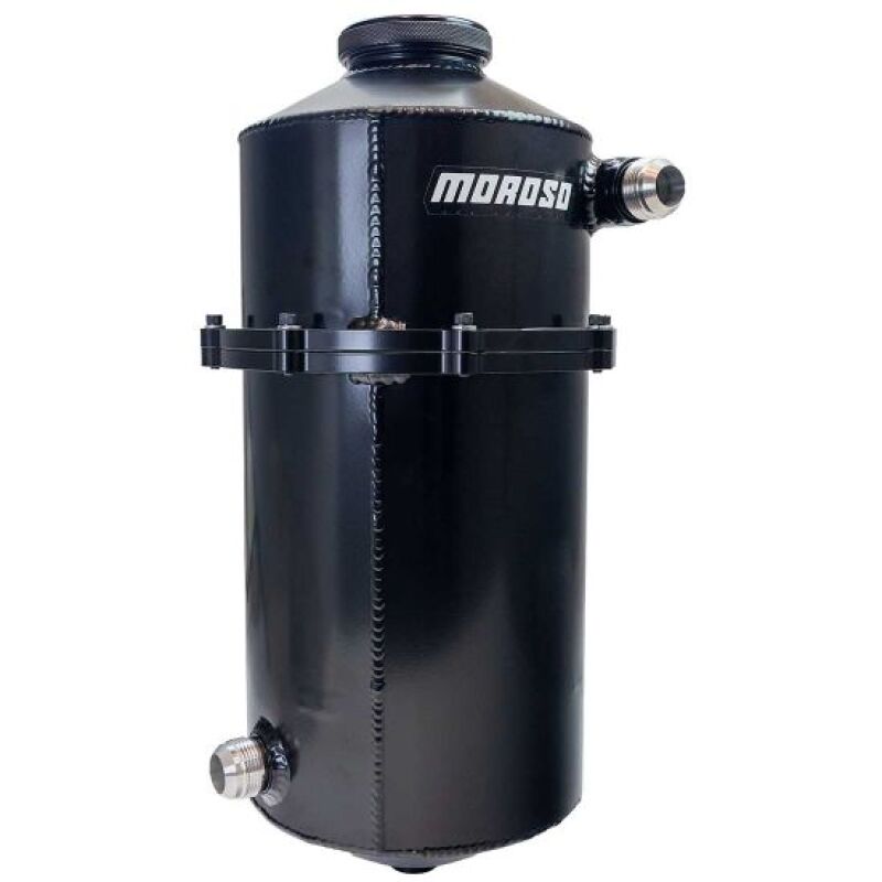 Moroso 22021 Road Race/Endurance/Marine 2 Pc 60/40 Split 19in Tall 12qt Dry Sump Tank - Blk