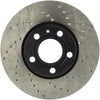 Stoptech 128.33039L 96-7/04 Audi A4 / 95-01 A6 / 7/98-05 VW Passat Left Front Drilled Rotor