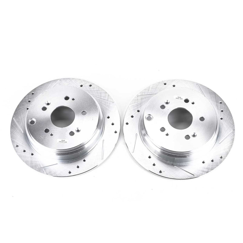 PowerStop fits Acura 07-18 RDX Rear Evolution Drilled & Slotted Rotors - Pair
