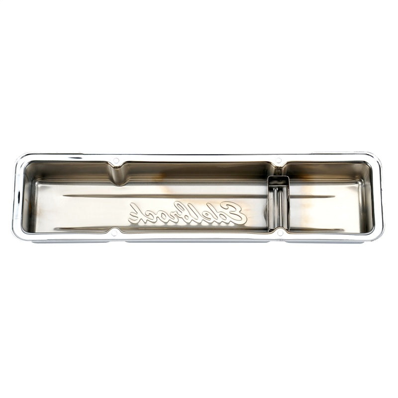 Edelbrock 4449 Valve Cover Signature Series fits Chevrolet 1959-1986 262-400 CI V8 Low Chrome