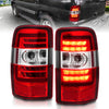 ANZO 311364 2006 fits Chevrolet 00-20 Tahoe LED Tail Lights w/ Red Lens Chrome Housing