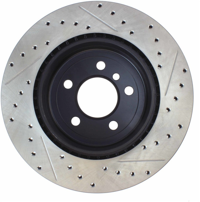 Stoptech 127.34131R 2011-2013 BMW 535i / 2012-2016 BMW 640i Slotted & Drilled Rear Right Brake Rotor