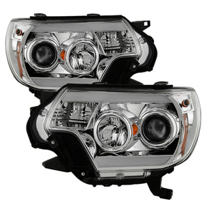 Spyder 5081704 fits Toyota 12-16 Tacoma Projector Headlights Light Bar DRL Chro
