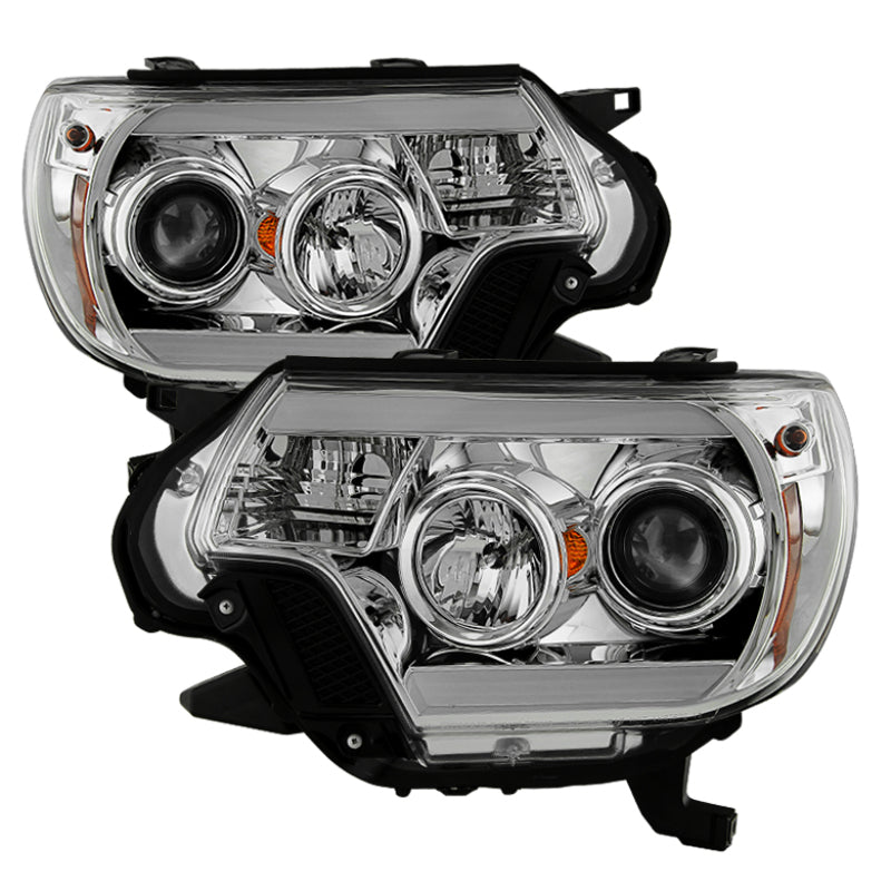Spyder 5081704 fits Toyota 12-16 Tacoma Projector Headlights Light Bar DRL Chro
