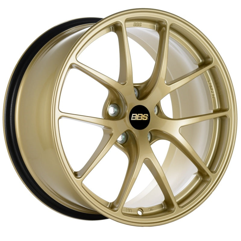 BBS RIA003GL RI-A 18x9.5 5x114.3 ET22 Gold Wheel -82mm PFS/Clip Required