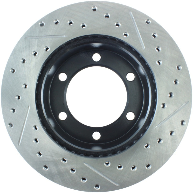 Stoptech 127.44109R 95-03 Toyota Tacoma (6 Lug) / 96-00 4Runner Front Right Slotted & Drilled Rotor