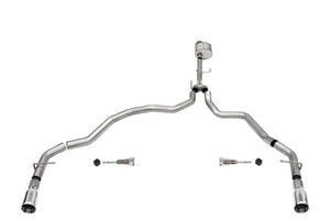 CORSA Performance 21143 Corsa 2021-2025 fits Ford F-150 Regular Cab/6.5in Bed 5.0L V8 Xtreme Cat-Back Dual Rear Exit-Polished