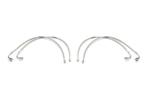 Fabtech FTS94061 07-18 fits Jeep JK 4WD Front & Rear Extended Brake Line Kit