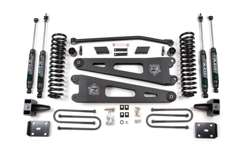Zone Offroad ZONF28N 2011+ fits Ford Superduty 4in Radius Arm System - Gas w/Ove