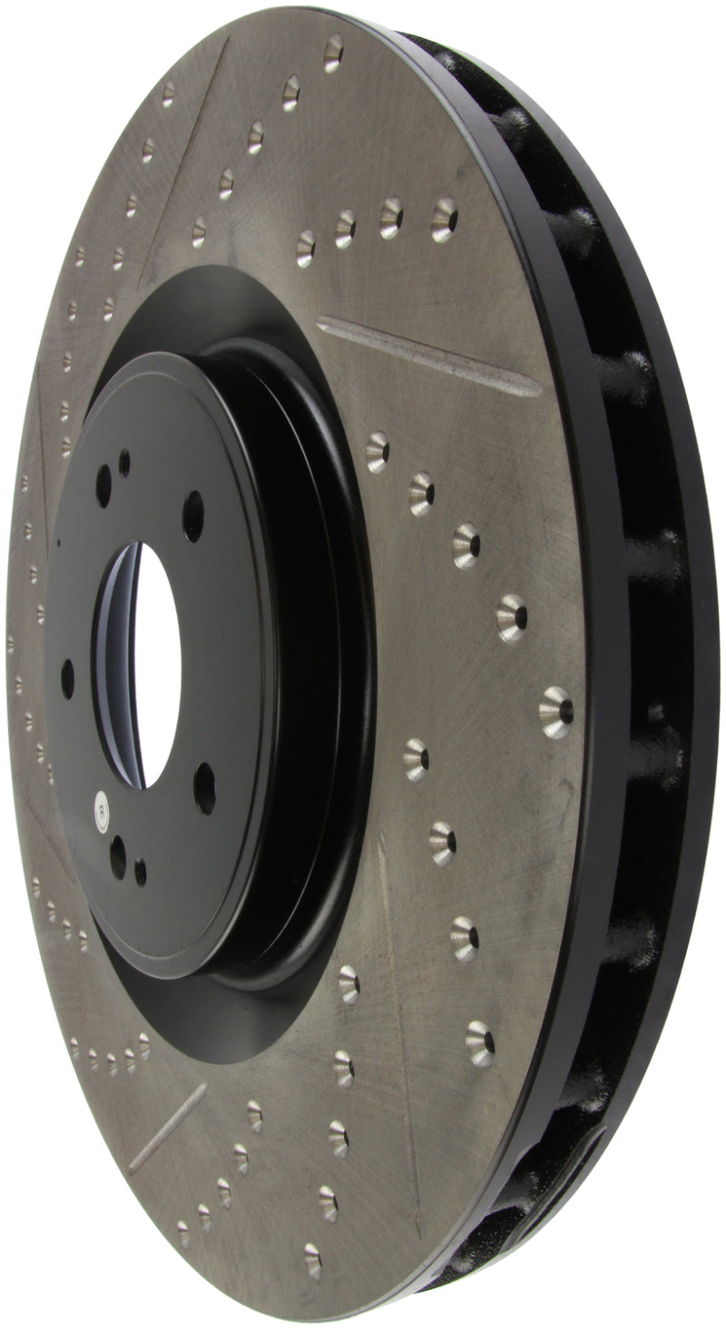 Stoptech 127.46076R Slotted & Drilled Sport Brake Rotor