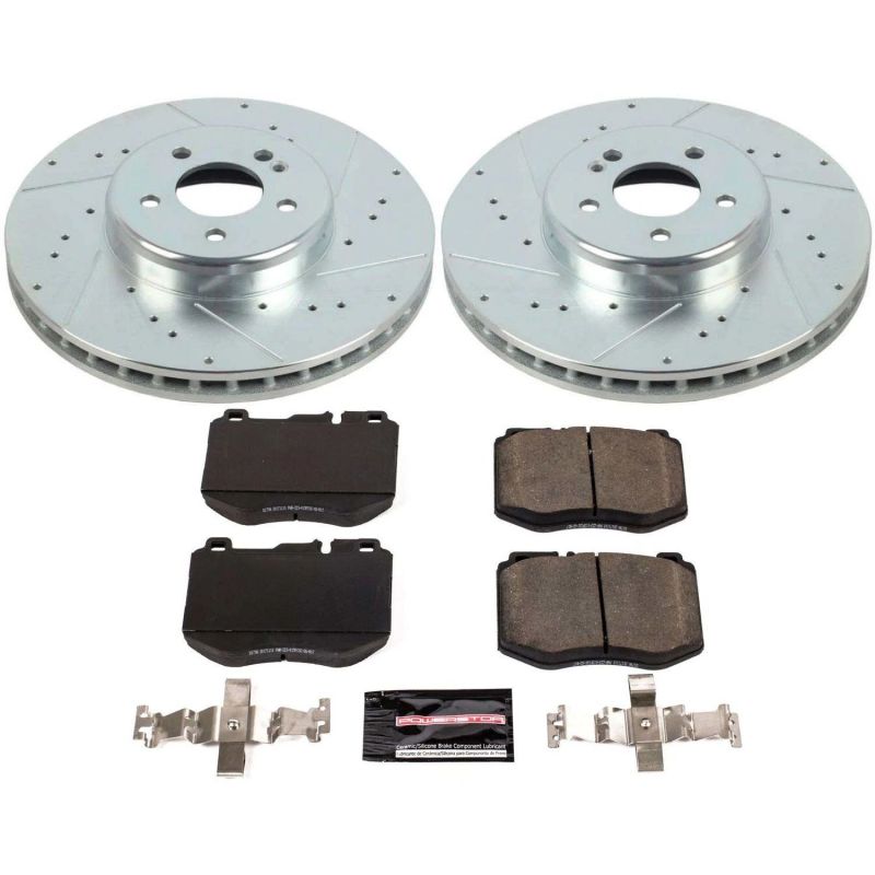 PowerStop K8073 2017 fits Mercedes-Benz E300 Front Z23 Evolution Sport Brake Kit