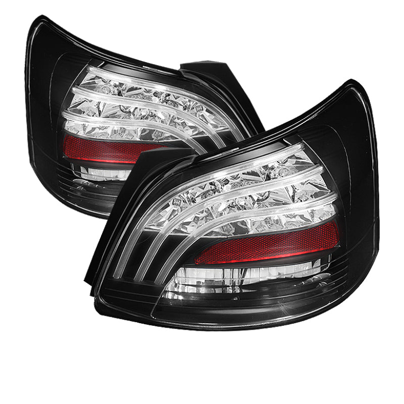Spyder 5037640 fits Toyota 07-09 Yaris 4Dr LED Tail Lights Blk ALT-YD-TYA074D-L