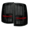 9034831 Xtune fits Dodge 09-14 Ram 1500 LED Tail Lights Incandescent Model Bla
