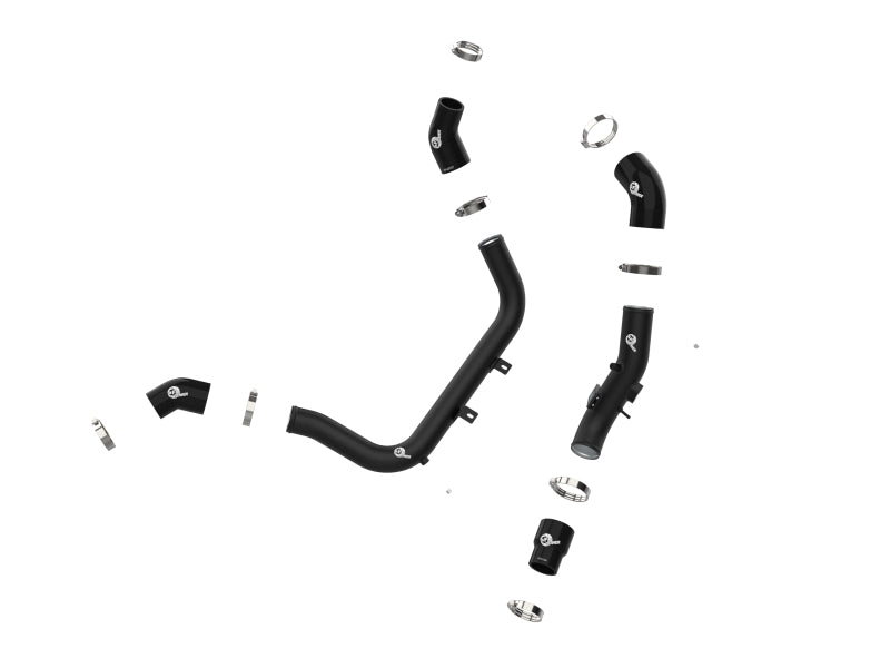 AFE 46-20634-B unner Aluminum Hot and Cold Charge Pipe Kit Black 17-20 fits Hyu