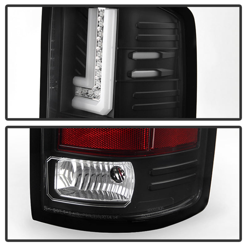 Spyder 5080660 fits GMC 14-16 Sierra LED Tail Lights Black ALT-YD-GS14-LBLED-BK