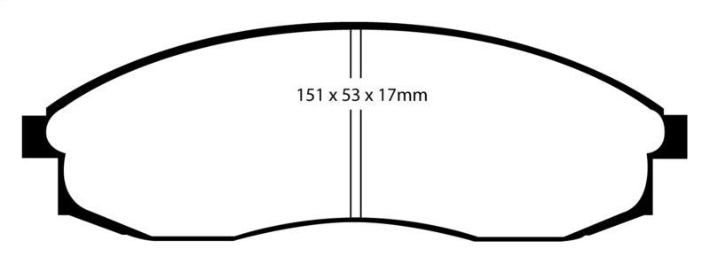 EBC DP21082 fits Nissan 93-98 Skyline (R33) 2.5 GTS Greenstuff Front Brake Pads