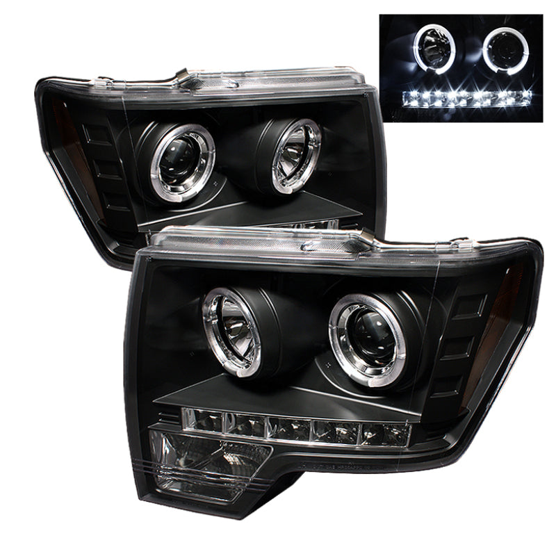 Spyder 5010230 fits Ford 09-14 F150 Projector Headlights Halogen Model- LED Hal