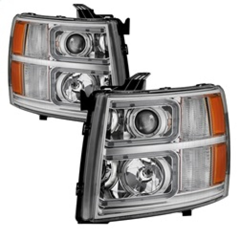 9027802 Xtune fits Chevy 07-13 Silverado 1500/2500/3500 Halo Projector Headlig