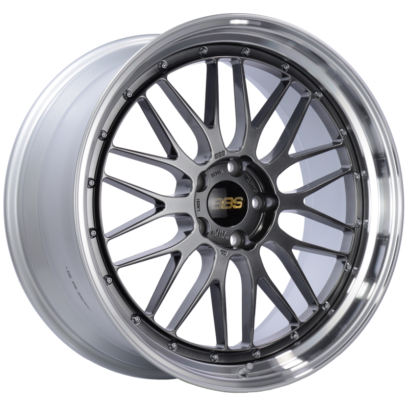 BBS LM261DBPK LM 21x10 5x120 ET38 Diamond Black Center Diamond Cut Lip Wheel -82mm PFS/Clip Required