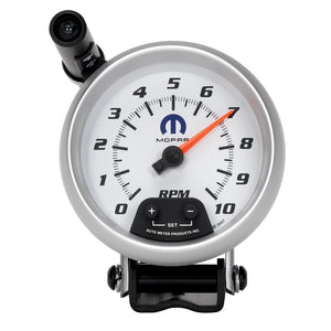 AutoMeter 880037 AutoMeter Gauge Tachometer 3-3/4in. 10K RPM Pedestal W/ Ext. Quick-Lite White fits Mopar