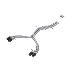 MBRP S46073CF fits Audi S5 Coupe/S4 Sedan T304 SS 2.5in Cat-Back Quad Rear Tips