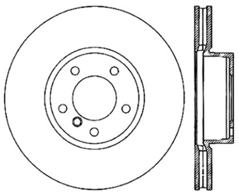 Stoptech 128.34098L Drilled Sport Brake Rotor