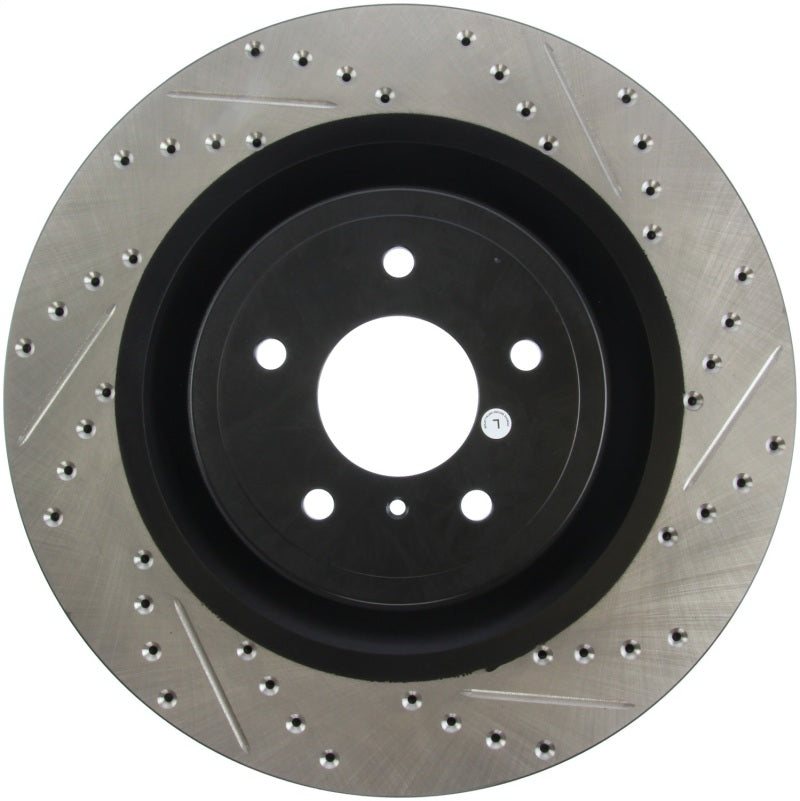 Stoptech 127.42100L fits Infiniti G37 / Nissan 370Z SportStop Slotted & Drilled Front Left Rotor