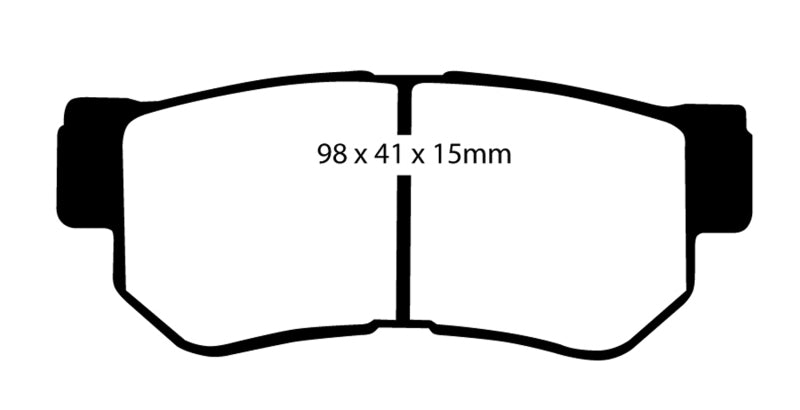 EBC DP21392 fits Hyundai 08-09 Azera 3.3 Greenstuff Rear Brake Pads