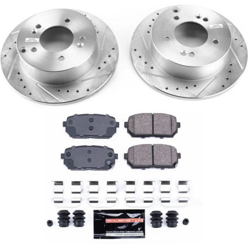 PowerStop K5853 fits Kia 07-10 Rondo Rear Z23 Evolution Sport Brake Kit