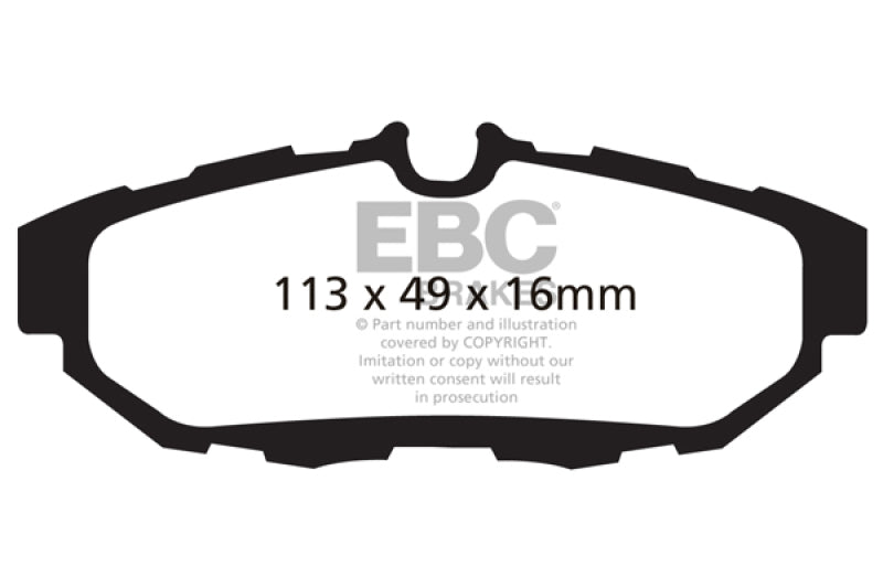 EBC DP21870 fits Ford 10-14 Mustang 3.7 Greenstuff Rear Brake Pads