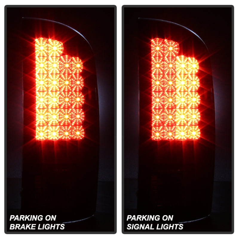 Spyder 5078094 fits Dodge 02-06 Ram 1500/Ram 2500/3500 03-06 LED Tail Light Bla