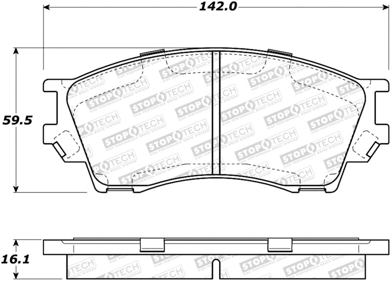 Stoptech 308.0643 Street Brake Pads